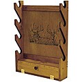Evans Sports, Inc. Deer Print Wooden Gun Rack