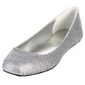 Rampage Women's 'Hadassah' Silver Glitter Flats