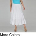 Grace Elements Women's Asymmetrical Seam Cotton Maxi Skirt