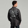 Roar Men's Charcoal Woven Shirt