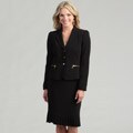 Tahari Women's Black 3-button Skirt Suit