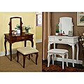 Lorena Solid Wood Vanity Table and Stool Set