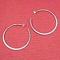 Handcrafted Alpaca Silver 'Open Round' Hoops (Mexico)