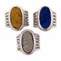 Sterling Silver Druzy Quartz Ring