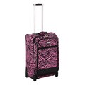 Nicole Miller 'Wild Zebra' 20-inch Expandable Carry-on Spinner Upright
