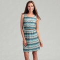 As U Wish Junior's Teal Zig-Zag Dress