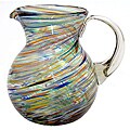 Carnival Multicolored Swirl Pitcher