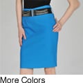 Addiction Junior's Belted Stretch Skirt
