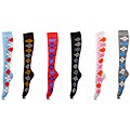Adorable Dotted Argyle Knee High Socks (Pack of 6)