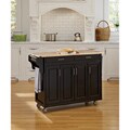 Black Finish with Wood Top Create-a-Cart 
