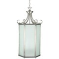 Six-light Satin Nickel Entry Pendant