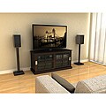 Atlantic Adjustable Bookshelf Black Speaker Stand