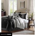 Madison Park Infinity Black/ Grey 7-piece King/ Cal King-size Comforter Set