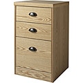 Wood Veneer 3-drawer File Cabinet