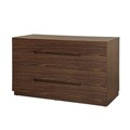 Waverly Walnut Finish Modern Dresser