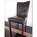 Black Faux Leather Dining Chairs (Set of 2)