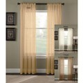 Trinity Crinkle Voile Sheer 84-inch Curtain Panel Pair