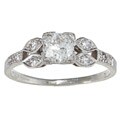 Platinum 1ct TDW Diamond Engagement-style Estate Ring (H-1, SI1-SI2)