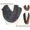 Cuff Luv Textured Bubble Knit Infinity Scarf