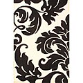 Hand-tufted Savannah White Wool Rug (4' x 6')