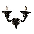Odetta Black Glass Wall Sconce