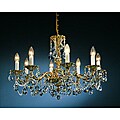 Brass Antique Finish 6-light Chandelier