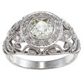 18k White Gold 2 4/5ct TDW Diamond Estate Ring (L-M, SI1-SI2)
