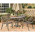 Home Styles Biscayne Cast Aluminum Bronze 5-piece 42-inch Patio Dining Set