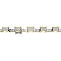 Vega Brushed Steel 5-light Wall/ Vanity Fixture
