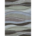 Hand-tufted Chalice Olive/ Brown Rug (7'9 x 9'9)