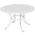 Biscayne 48-inch White Finish Round Dining Table