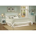 Home Styles Arts & Crafts White Queen/Full Headboard Night Stand and Chest Set