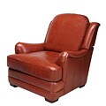 Giorgio Orange Cognac Leather Club Chair
