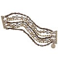 Jessica Simpson Goldtone Rhinestone Antique Strand Bracelet