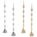 New! BCBG Long Triangle Dangle Earrings