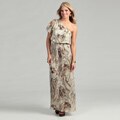 Jessica Howard Women's Snake One-shoulder Dress
