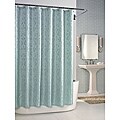 Versaille Powder Blue Woven Jacquard Shower Curtain