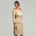 Isabella Women's Double Envelope Collar Skirt Suit