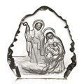 Fifth Avenue Crystal Holy Family Paperweight