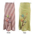 Handmade Cotton Owl Stripe Skirt (Nepal)