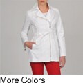 Vince Camuto Women's Asymmetrical Zip Belted Short Trench