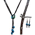 Amazon Waterfall Turqoise Necklace and Earring Set (Colombia)