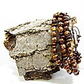 Natural Triple Strand Rainforest Bracelet (Colombia)