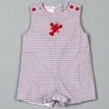 Petit Ami Newborn Boy's Red Lobster Coveralls