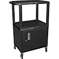 H.Wilson 42-inch Black Tuffy Multi-Purpose Utility Cart with Cabinet