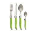 LeBrun French Flatware 24-piece 'Laguiole' Green Decor Cutlery