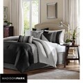 Madison Park Infinity Black/Grey 6-piece Queen-size Duvet Cover Set