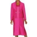 Divine Apparel Missy 3-piece Shawl Collar Skirt Suit