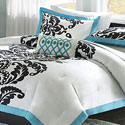 Mizone Santorini Teal Twin/Twin XL 3-piece Comforter Set