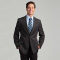 Oxford Republic Slim Fit Charcoal Stripe Suit
